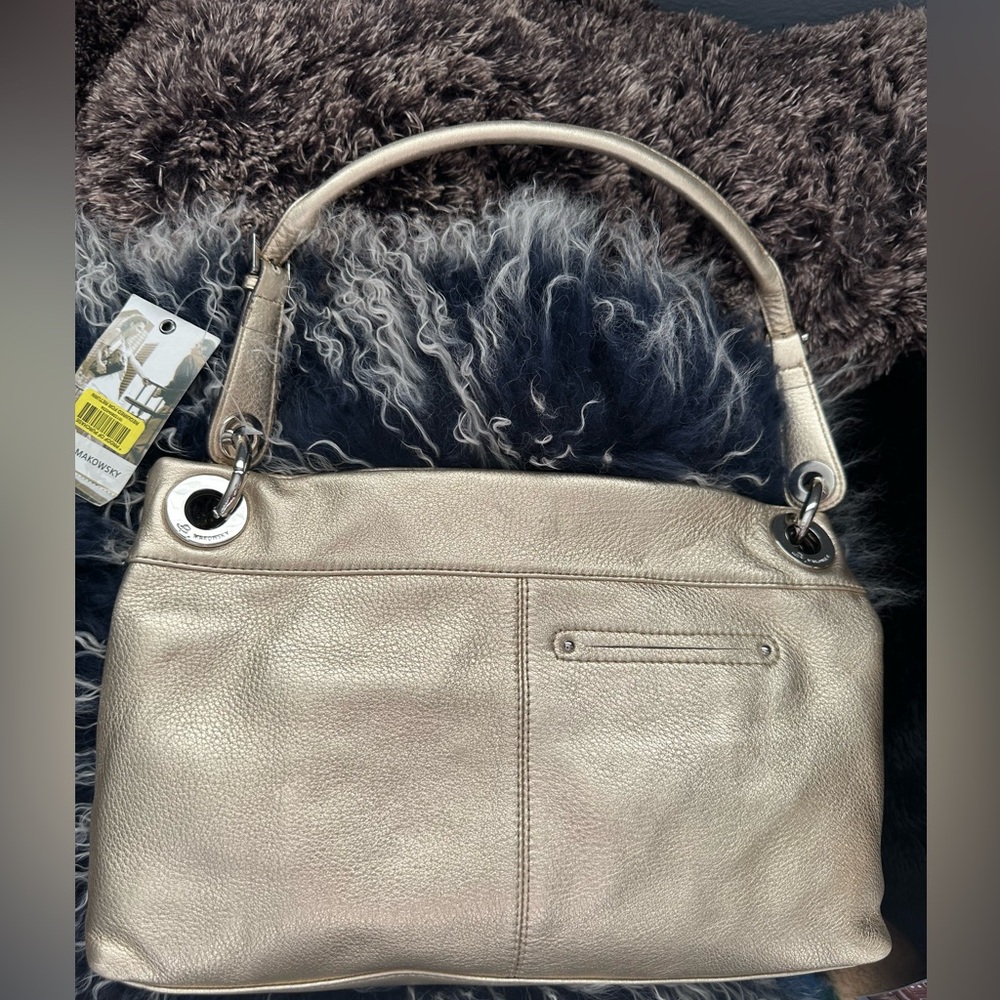 B. Makowsky Metallic Shoulder Bag